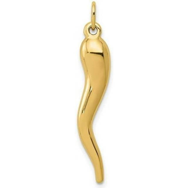 10K Yellow Gold Italian Horn Charm