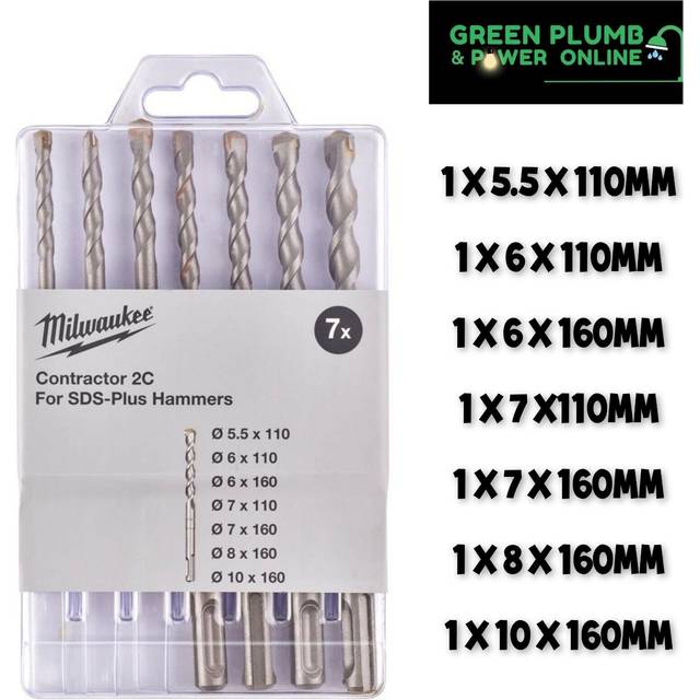 Milwaukee 4932471243 SDS+ Contractor Set 2-5pc