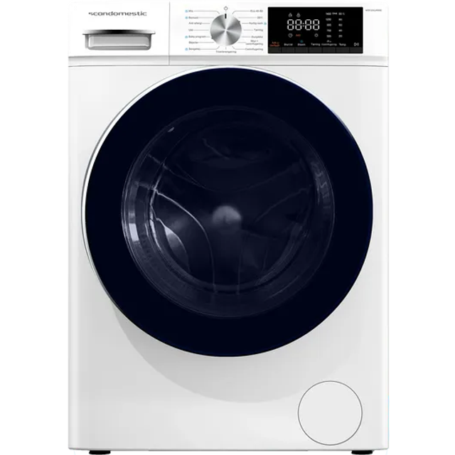 Scandomestic Standard WDF10614WBE - Tvättmaskin/torktumlare - bredd: 60 cm - djup: 58 cm - höjd: 85 cm - frontmatad - 10 kg - 1400 rpm - vit