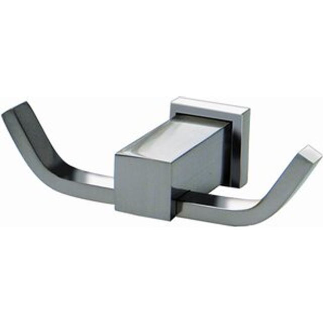 Dawn Kitchen & Bath 8204-01S Double Robe Hook - Satin Nickel
