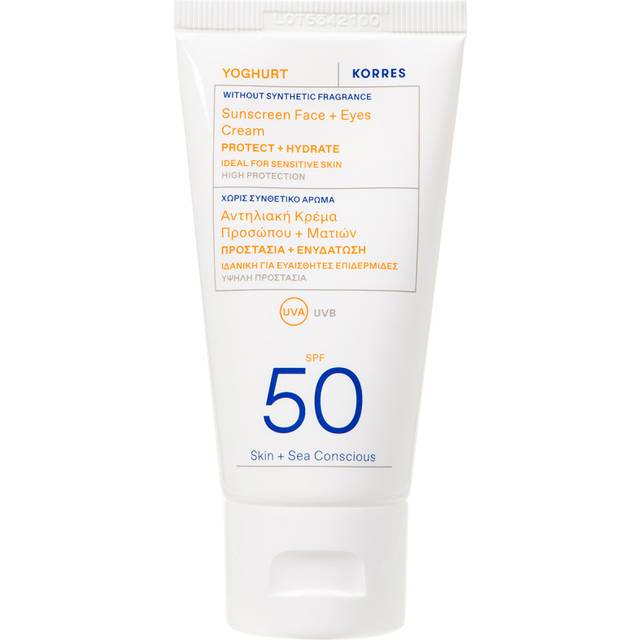 Korres Yoghurt Skyddande kräm för ansikte och ögonen SPF 50 50 ml