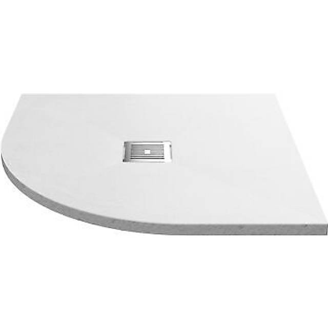900mm Premium Slimline Quadrant Shower Tray - Slate White