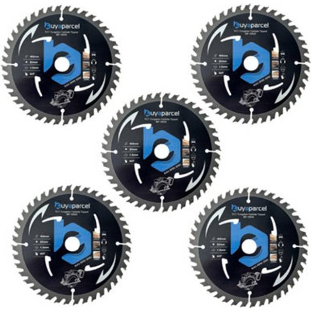 5x Bap Trade Pro Circular Saw Blade 165mm X 20 40 Teeth Carbide Tipped Long Life
