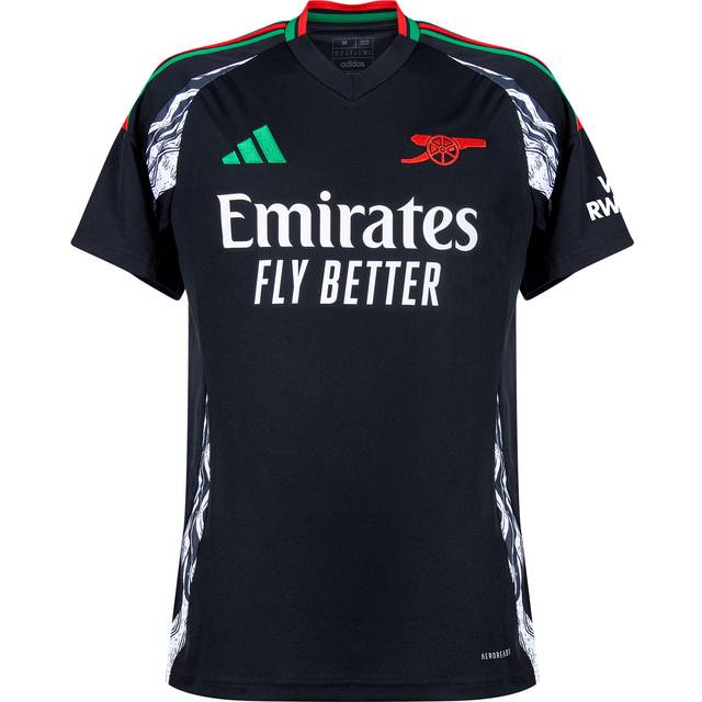 '24-'25 Arsenal Away Shirt Men's Black Polyester Made By: Adidas