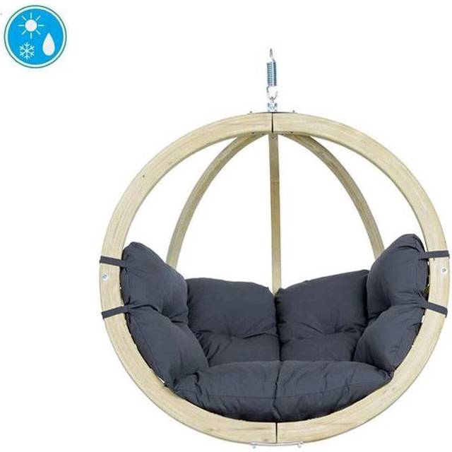 Globo Chair - Spruce Wood/Polypropylene - L69 x W118 x H121 cm - Anthracite