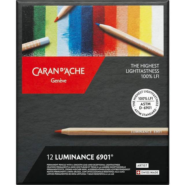 Caran D'ache Luminance 6901 Professional Colour Pencil Set of 12
