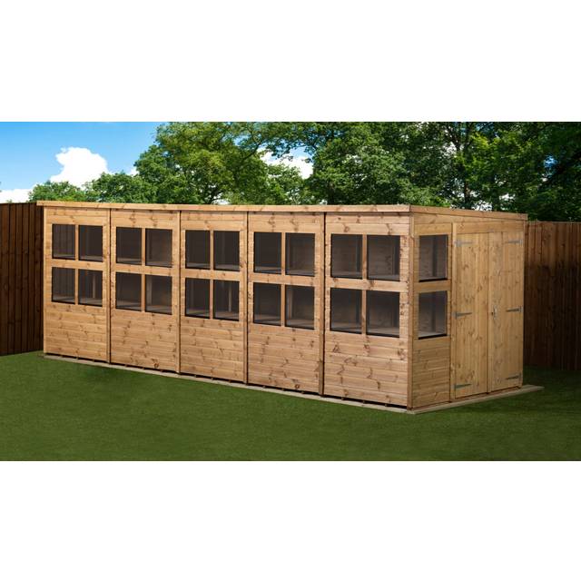Empire Sheds Empire Pent Potting Shed 20X6 Double Door - One Size