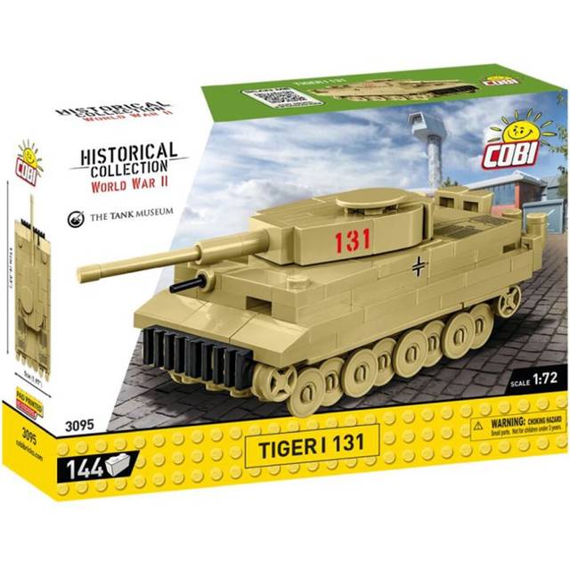 "COBI 3095 Tiger I ""131"" HC WWII Tank 1:72 Brick Model 141pcs"