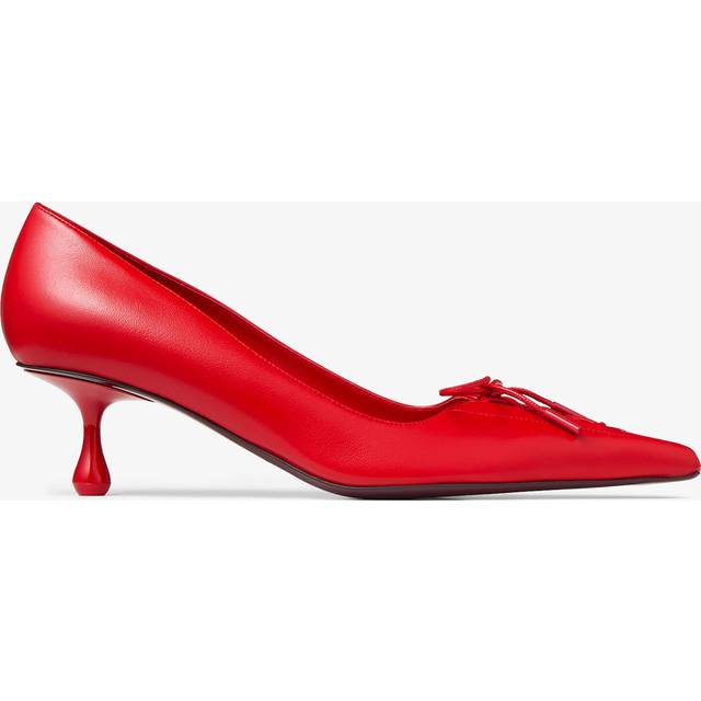 Jimmy Choo Scarlett 50 Leather Pumps - Red - 36