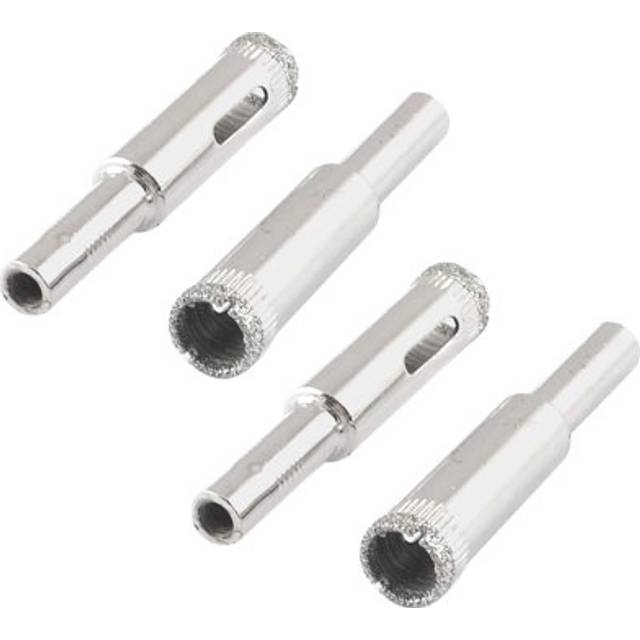 4 pcs 10mm dia diamond coated drill bit marble tile glass hole saw cutting tool