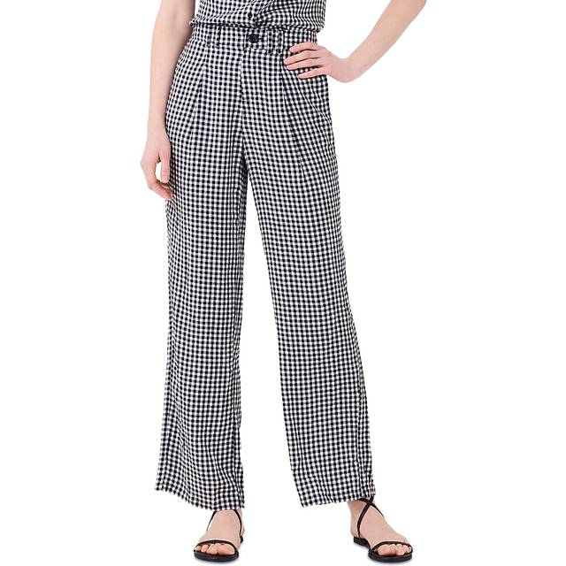 Nic+Zoe Drapey Gingham Wide-Leg Pant