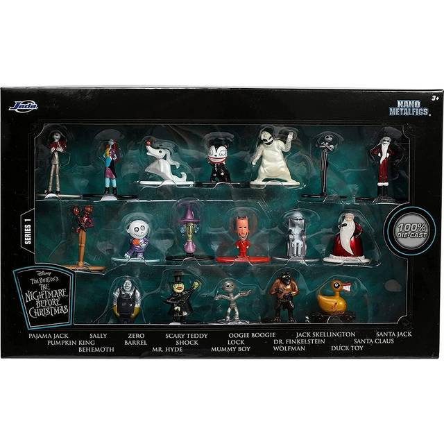Tim Burtons "The Nightmare Before Christmas" Set of 18 Diecast Figurines "Nano Metalfigs" Series by Jada