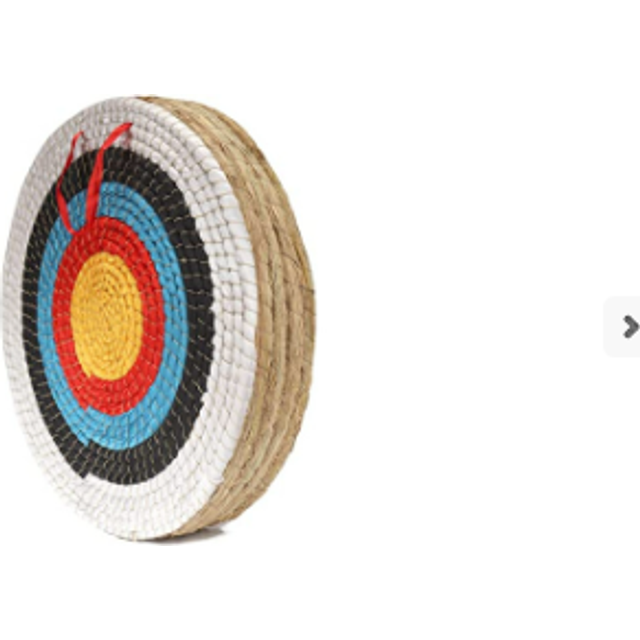 AUVIM Archery Targets for Backyard Hand-Made Straw Archery Target for Recurve Bow Compound Bow or Longbow 20 Inches Traditional Bow Arrow Target for