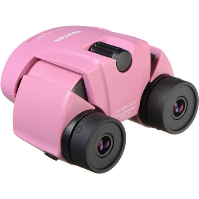 PENTAX Binoculars UP 10x21 Pink Compact and Lightweight Fully Multi-coated Equipped with High Grade Prism Bak4 (10x) Festivals Live Concerts Watching