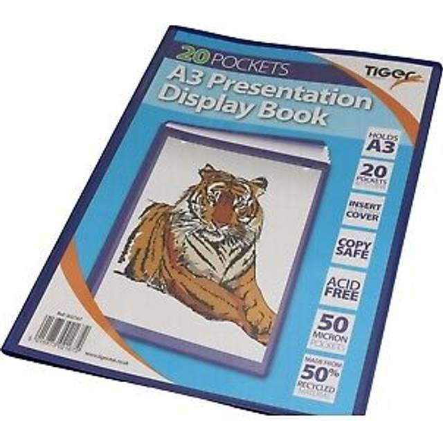 Tiger Recycled A3 Document Wallet - Blue - one size