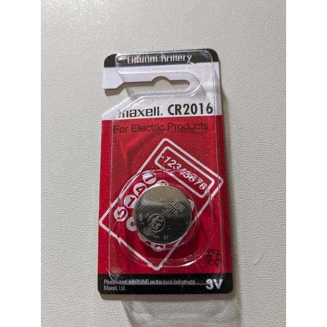 MAXELL CR2016 LITHIUM COIN BATTERY (PACK OF 1 )