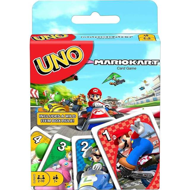 Mattel Games UNO GWM70 Mario Kart Card Game with 112 Cards & Instructions for Players Ages 7 Years & Older Gift for Kid Family 5.0 cm*30.0 cm*30.0 cm