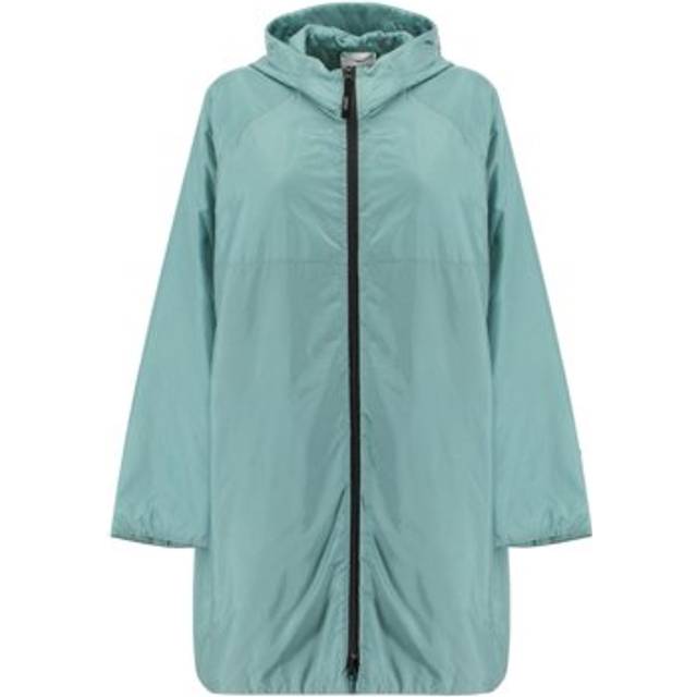 Aspesi, Kappa, Dam, L, Midnight Blue Voile Crępe Jersey Parka - blue (L)