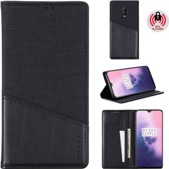OnePlus 6T Elegant Fodral i PU-Läder med RFID Block
