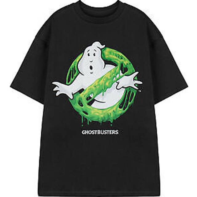 (Large) Ghostbusters Short Sleeved T-Shirt (Unisex Black)