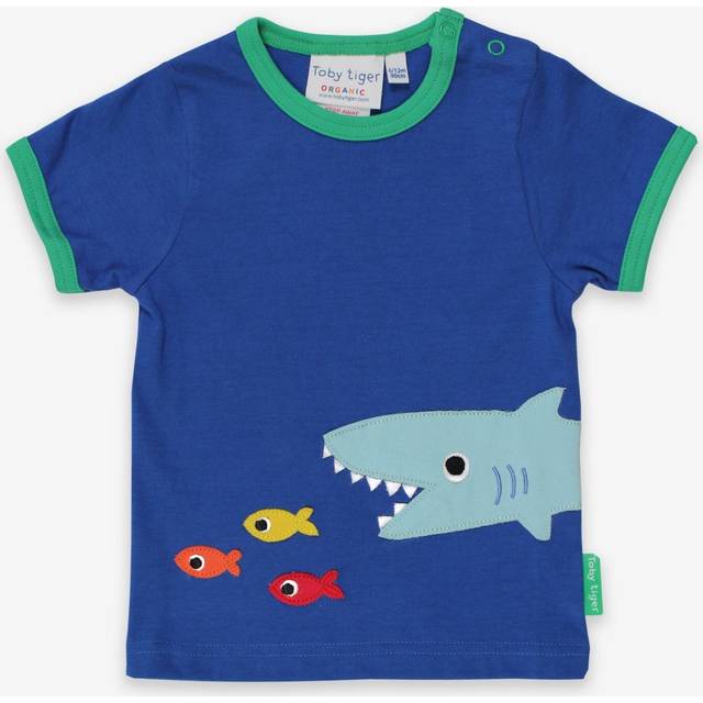 Organic Shark Applique T-Shirt - 3-4y / 104cm