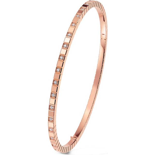 Chopard Rose Gold and Diamand Ice Cube Bangle - One size