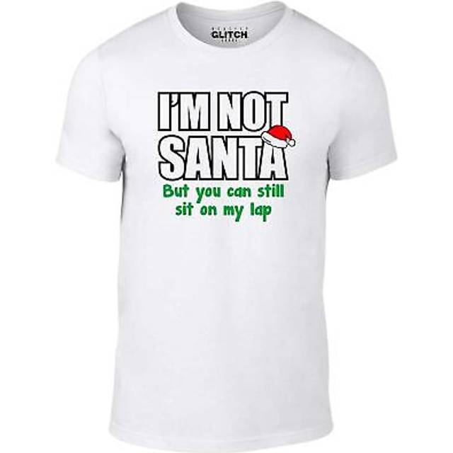I'm not santa men's t-shirt christmas funny smart fancy dress party xmas