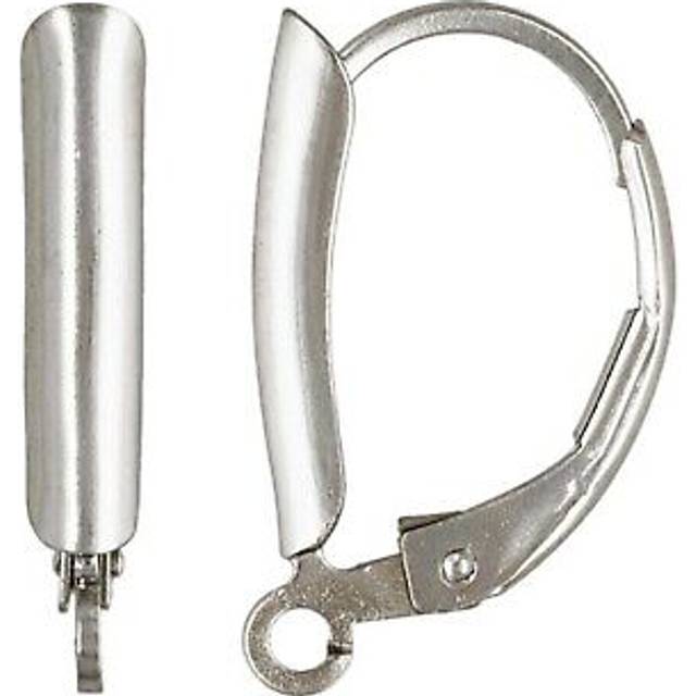 Sterling silver earring lever back clip ear wires continental fittings drop
