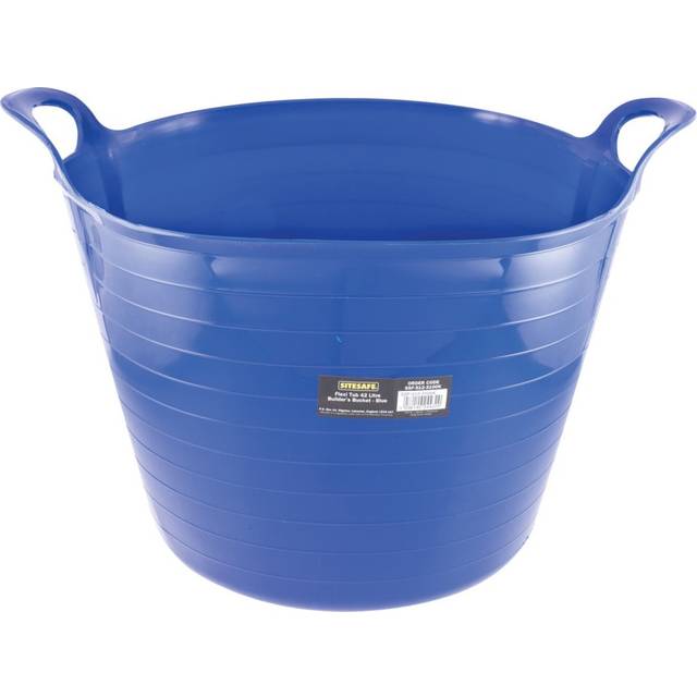 Sitesafe Flexi Tub 42L Builders Bucket Blue