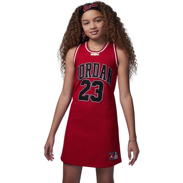 Girl t-shirt dress Jordan 23 - Rouge