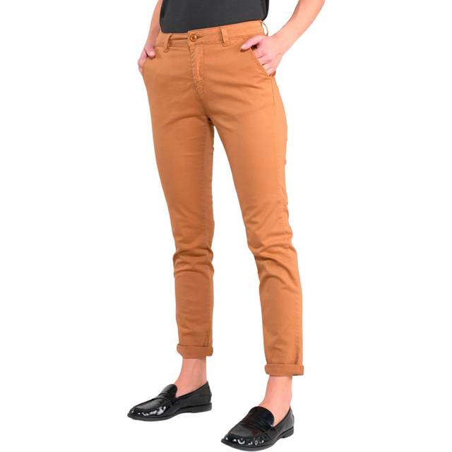 Women's chino Trousers Le Temps des cerises Dyli 6 - Marron