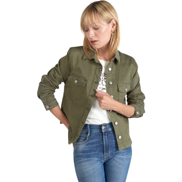 Women's denim jacket Le Temps des cerises Lilly - Vert