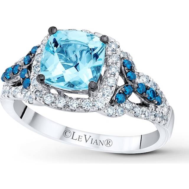 Le Vian 14K 1.78 Ct. Tw. Diamond & Aquamarine Ring