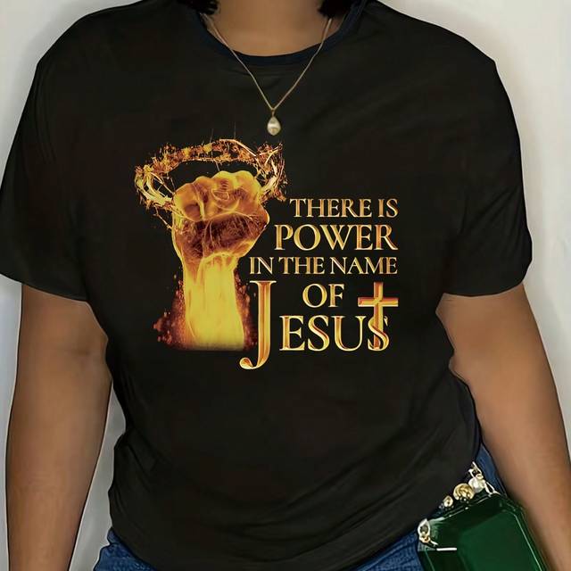 SHEIN By God Spoiled By My Husband Letter Women Short Sleeve T-Shirt