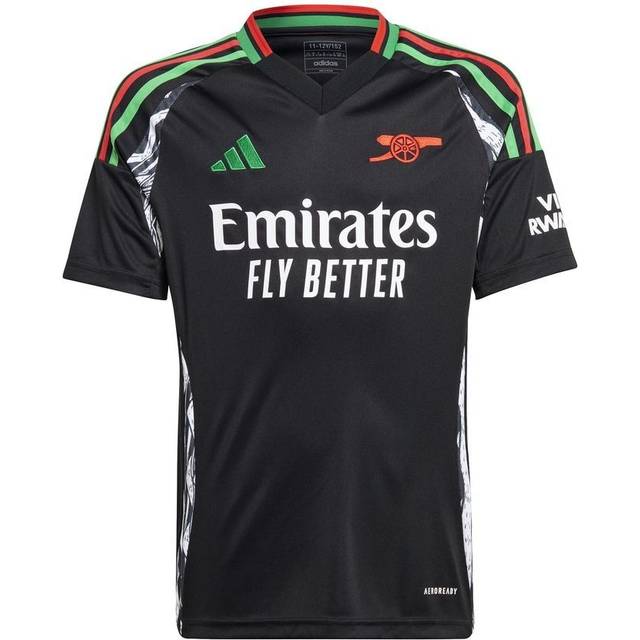 adidas Arsenal Junior 24/25 Away Stadium Replica Shirt -black, Black, Size 7-8 Years - 7-8 YEARS