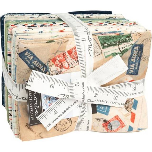 Bon Voyage AB Bundle by Janet Clare  25 18-inch by 22-inch Precut Fabric Fat Quarters