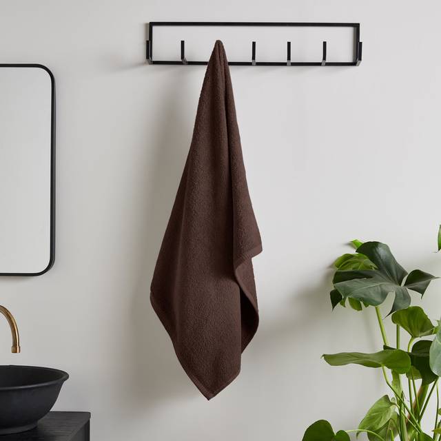Catherine Lansfield Quick Dry Cotton Towel Chocolate - Brown