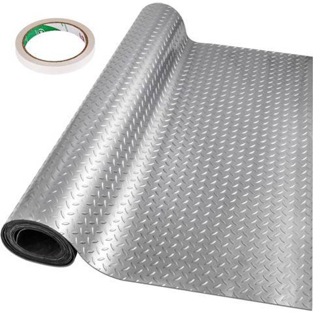 Vevor PVCDBYSZSW1.22M01V0 3.9 x 6.56 ft. Garage Floor Mat, Silver
