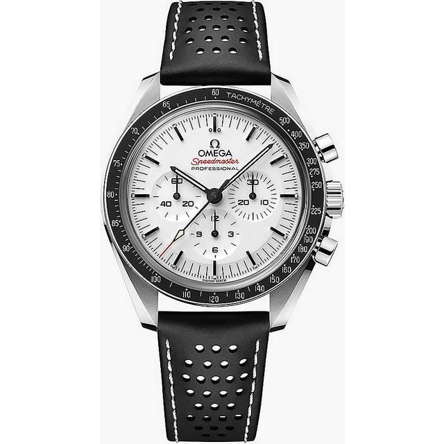 OMEGA Speedmaster Moonwatch Professional Black Leather Strap Watch 310.32.42.50.04.002 - Black/White