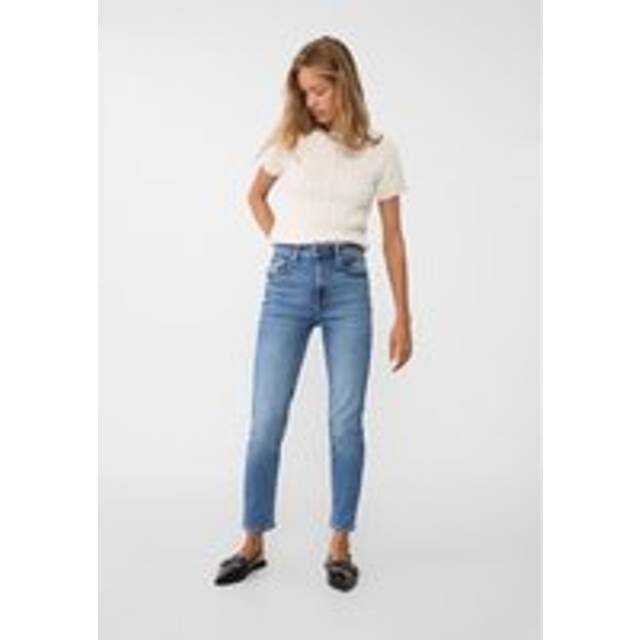 Stradivarius 1465 Slim-fit mom jeans MEDIUM BLUE DENIM 10