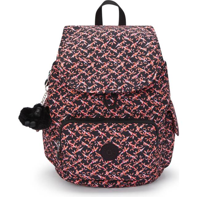 Kipling Backpack City Pack S Dancing Bouquet Print Small Woman 100% Recycled Polyester