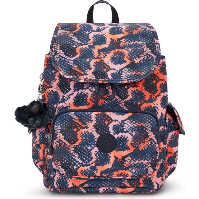 Kipling Backpack City Pack S Cobra Diva Print Small Woman 100% Recycled Polyester