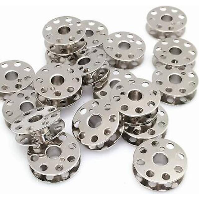 YEQIN 20pcs Metal Bobbins for Singer Featherweight 221 & 301#45785