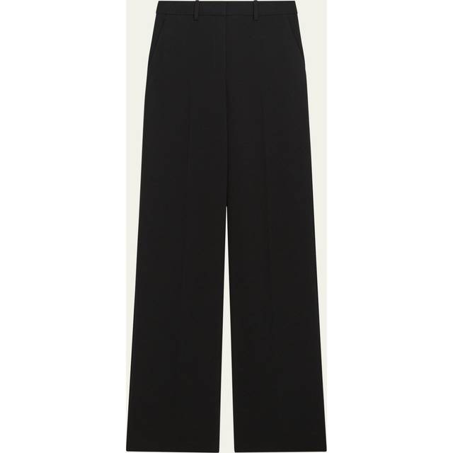 Admiral Crepe Relaxed Straight-Leg Pants - BLACK - 14