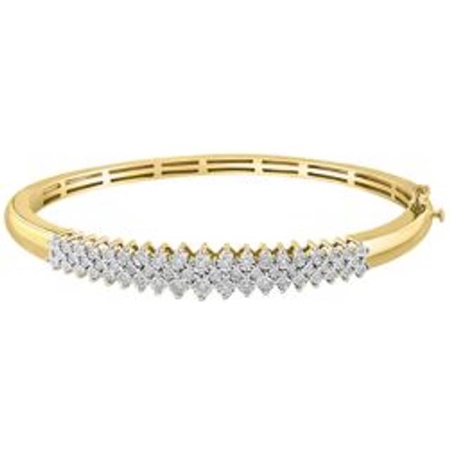 Effy Fine Jewelry Gold Over Silver 0.50 Ct. Tw. Diamond Bangle Bracelet