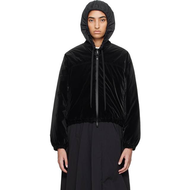 Moncler Black Laives Down Bomber Jacket - 999 Black - 1