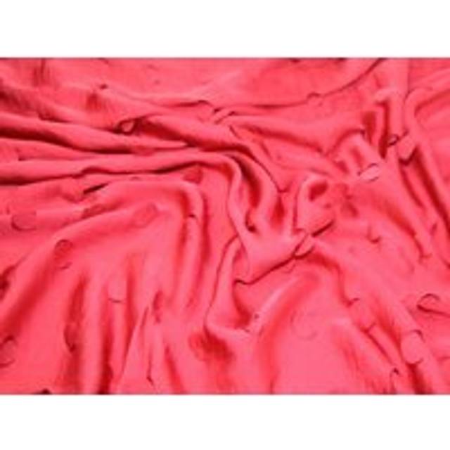 Deadstock Cut Out Charmeuse Silky Satin Fabric Ruby Red