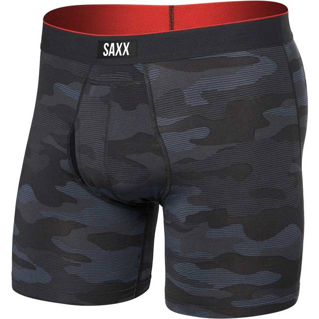 Saxx Multi-Sport Mesh - Underbyxa - Herr Remote Camo / Faded Black M - Inseam 6"