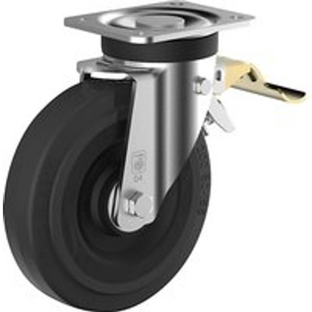 Wicke wheel Ø x width 250 x 60 mm, wheel Ø x width 250 x 60 mm, swivel castor with double stop