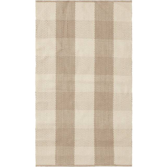 Checked Jute Rug 170x240 cm, Beige/Natural